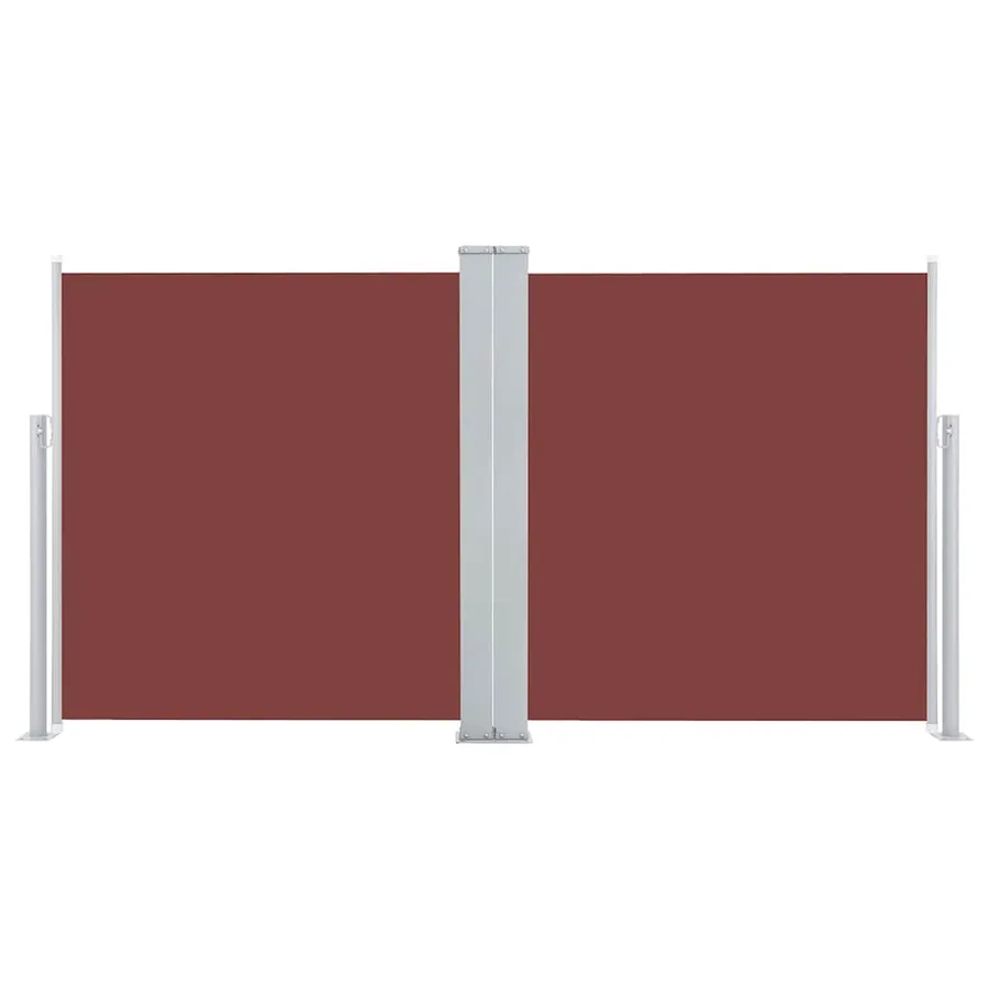 Auvent latéral rétractable Marron 120 x 600 cm - 3