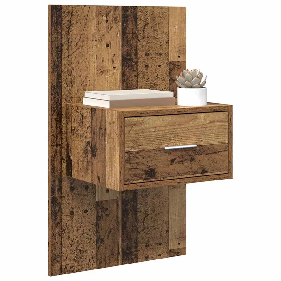 Cabinet de chevet 2 pcs Bois ancien 50 x 32,5 x 80cm - 3