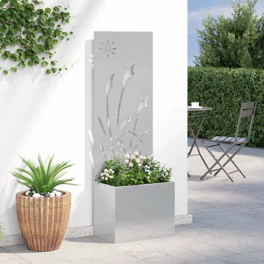 Écran de confidentialité de jardin Fretwork Argent 50 x 150 cm - 4