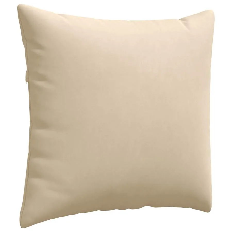 Coussins de canapé 2 pcs Crème 50 x 50 cm tissu - 5