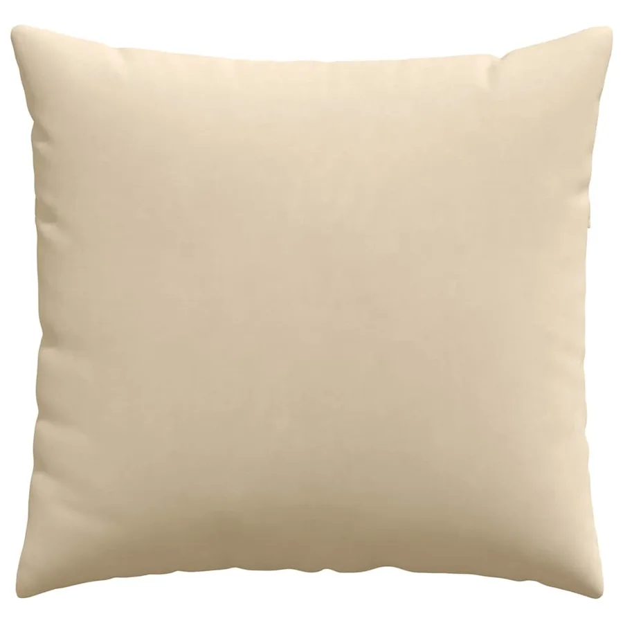 Coussins de canapé 2 pcs Crème 50 x 50 cm tissu - 6
