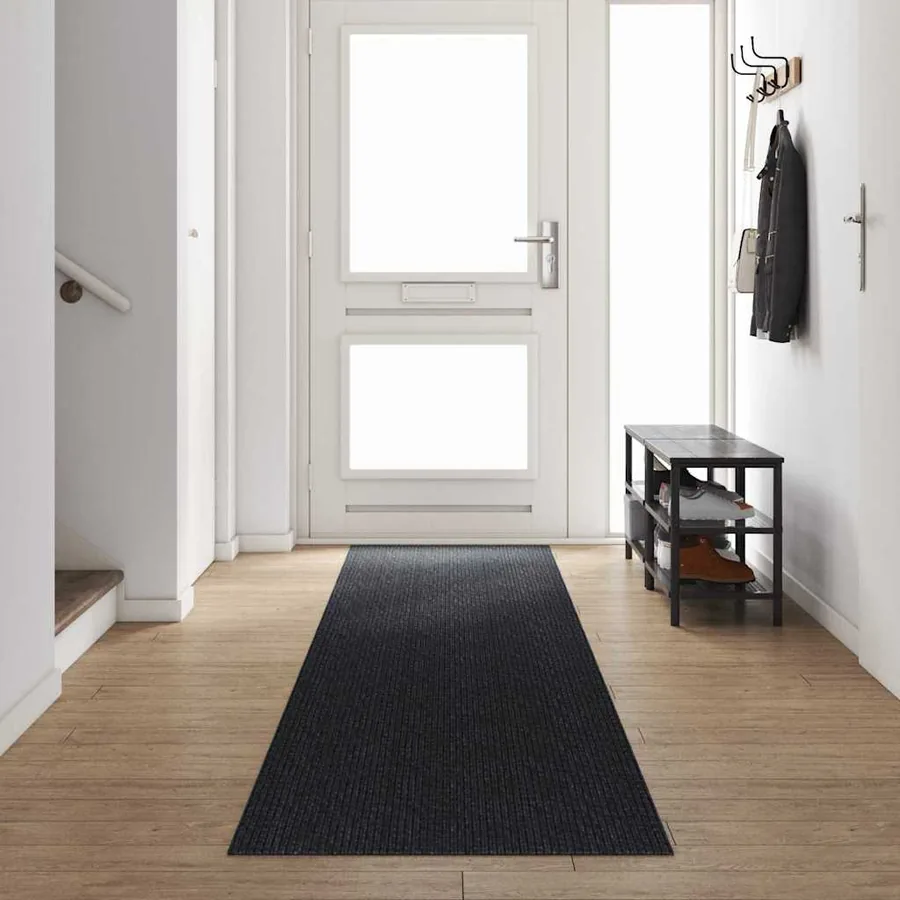 Tapis Couloir Anthracite 80 x 500 cm tissu