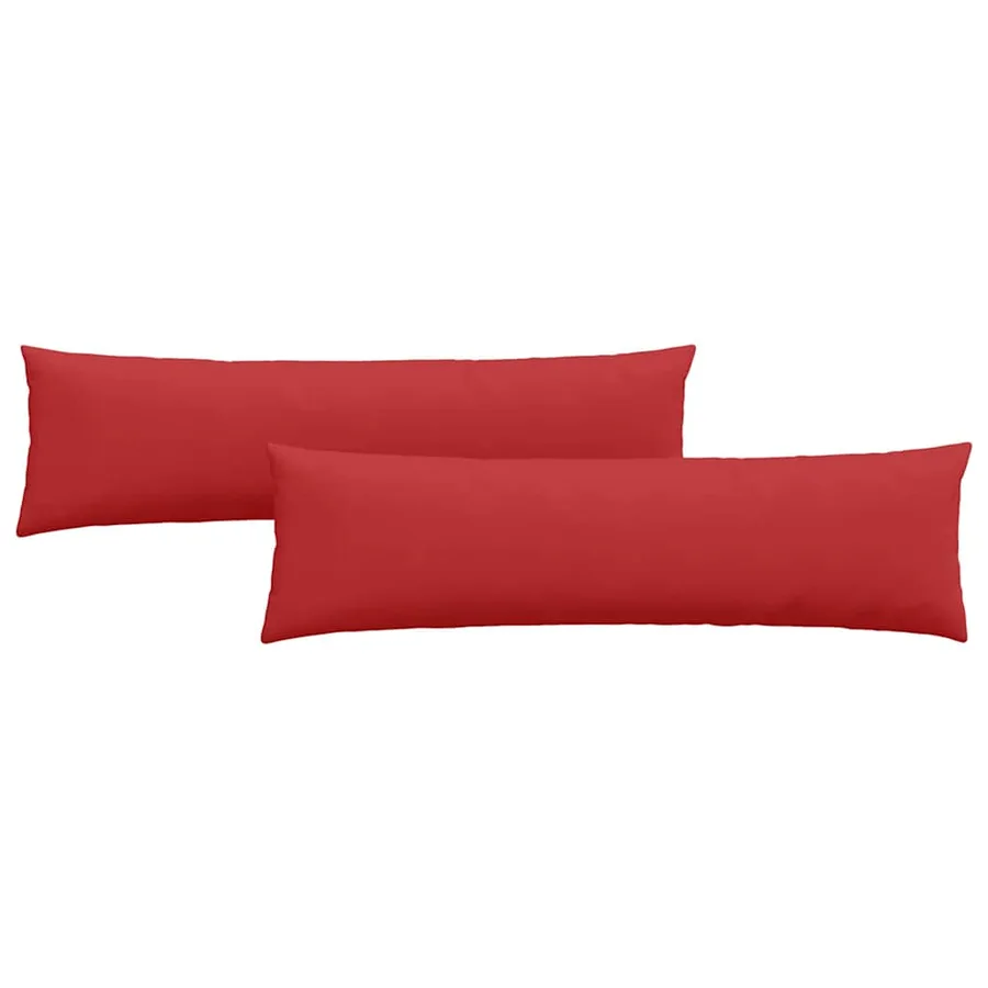 Coussins de canapé 2 pcs Rouge 145 x 40 cm tissu - 2