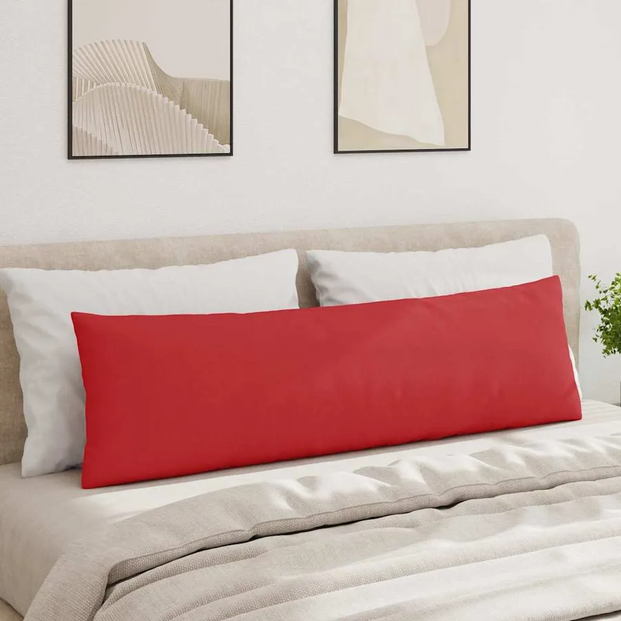 Coussins de canapé 2 pcs Rouge 145 x 40 cm tissu - 4