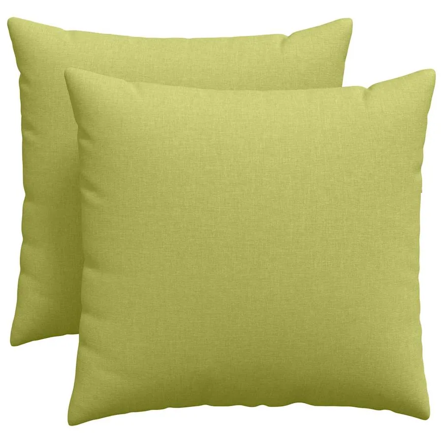 Coussins de canapé 2 pcs Vert clair 50 x 50 cm tissu - 2