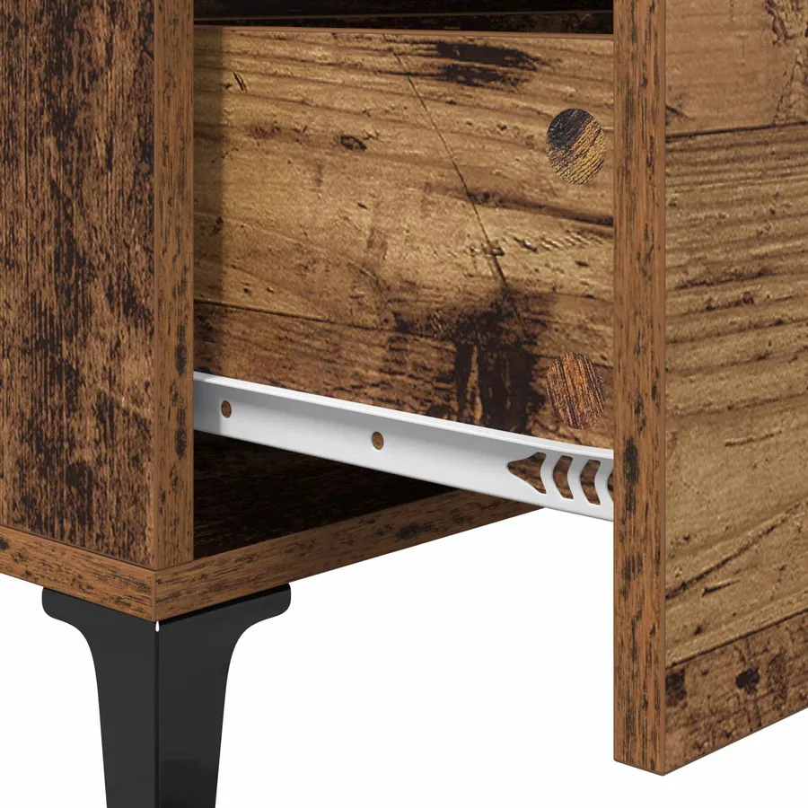 Buffet Bois ancien 69,5 x 34 x 90 cm Bois d'ingénierie et fer - 10