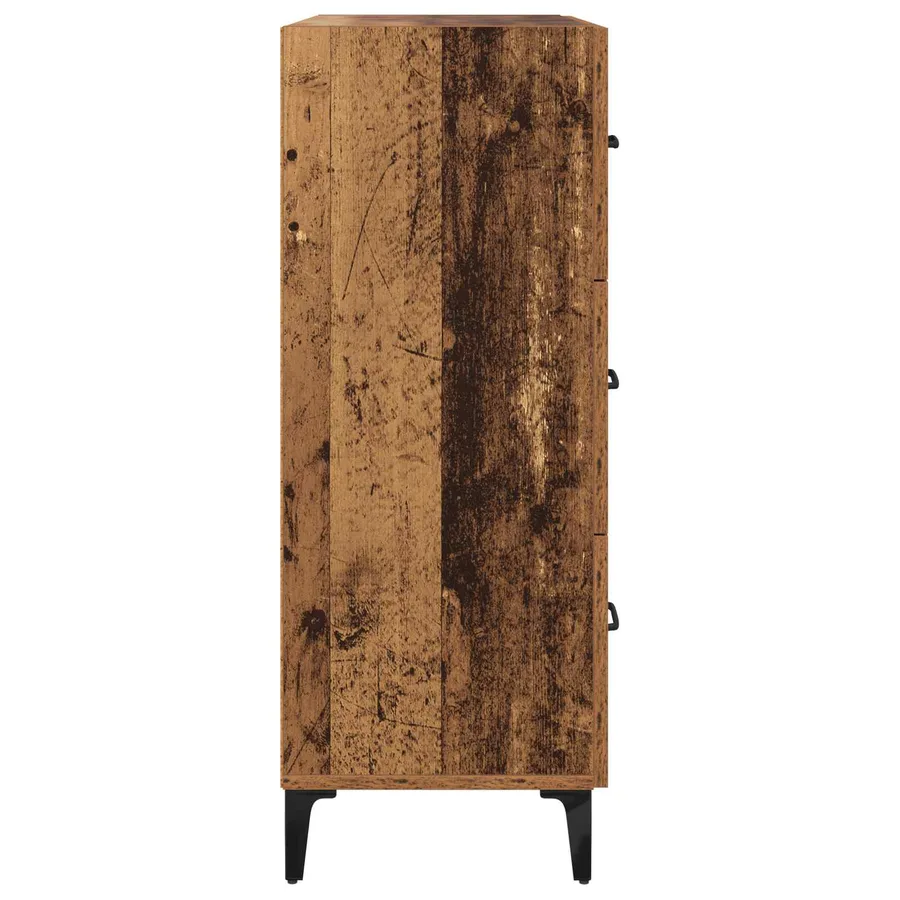 Buffet Bois ancien 69,5 x 34 x 90 cm Bois d'ingénierie et fer - 7