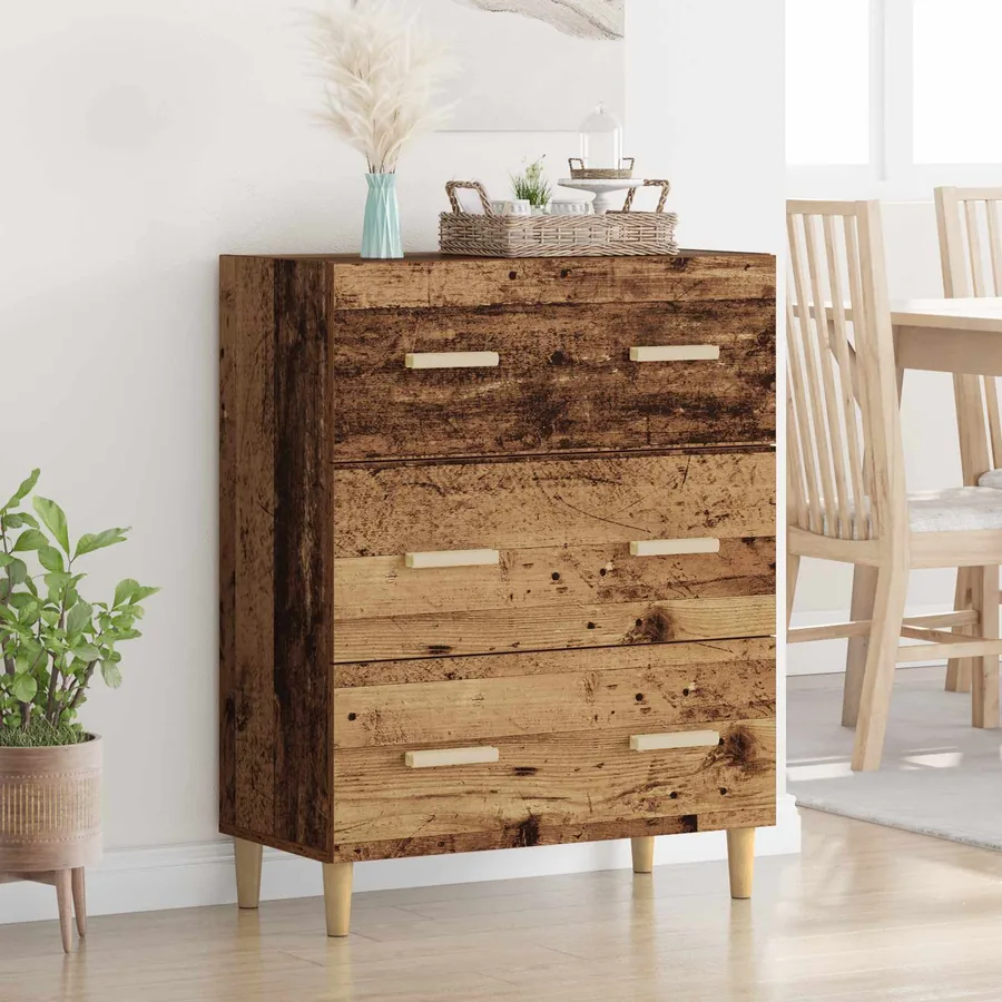 Buffet Bois ancien 69,5 x 34 x 90 cm Bois d'ingénierie