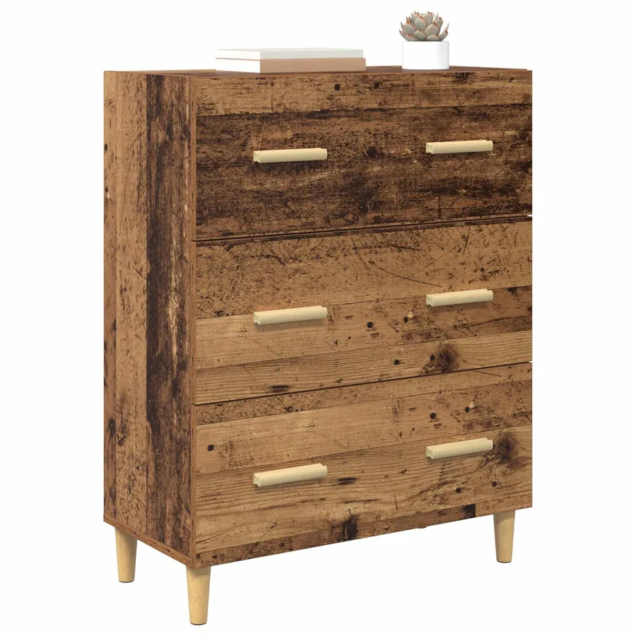 Buffet Bois ancien 69,5 x 34 x 90 cm Bois d'ingénierie - 3