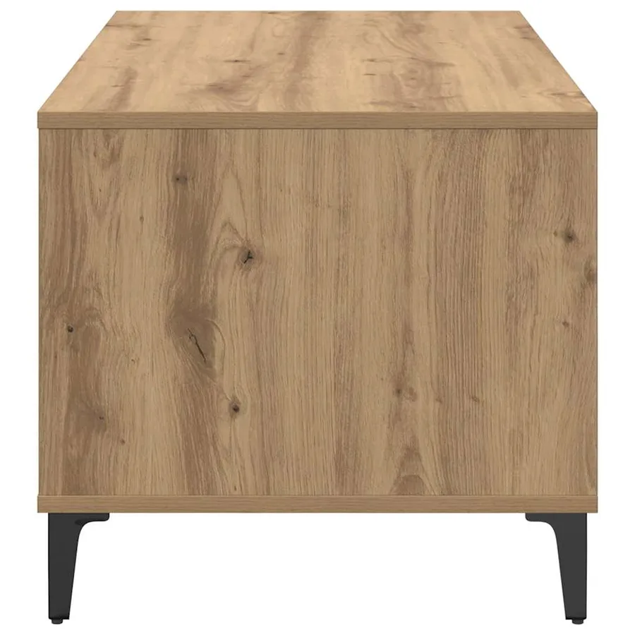 Table basse Chêne artisanal 90 x 49 x 45 cm Bois d'ingénierie - 7