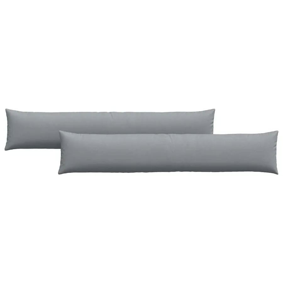 Coussins de canapé 2 pcs Gris clair 200 x 40 cm tissu - 2