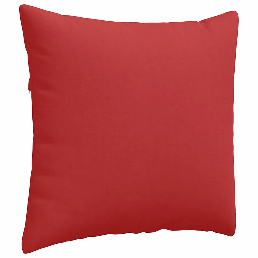 Coussins de canapé 2 pcs Rouge 50 x 50 cm tissu - 5
