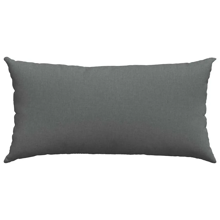 Coussins de canapé 2 pcs Gris foncé 80 x 40 cm tissu - 6