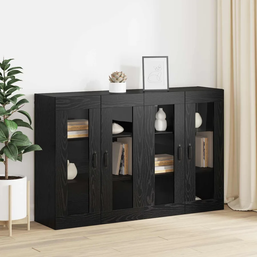Armoires Murailles 2 pcs Chêne noir 69,5 x 34 x 90 cm - 4