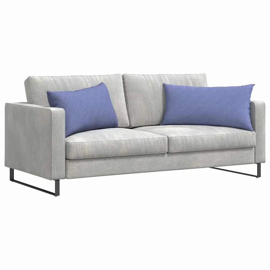 Coussins de canapé 2 pcs Bleu denim 80 x 40 cm tissu - 3