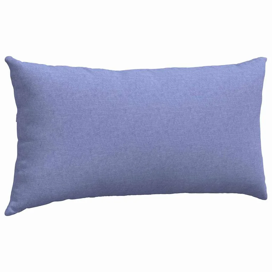 Coussins de canapé 2 pcs Bleu denim 80 x 40 cm tissu - 5