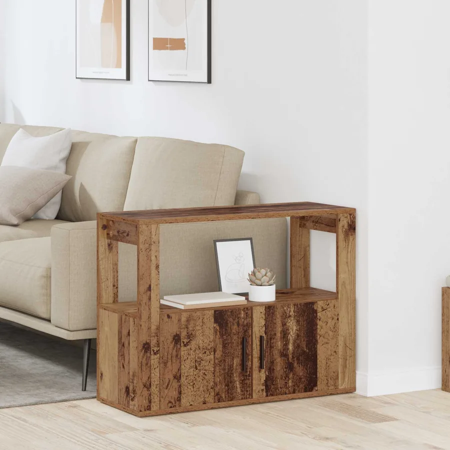 Buffet Bois ancien 80 x 30 x 60 cm Bois d'ingénierie