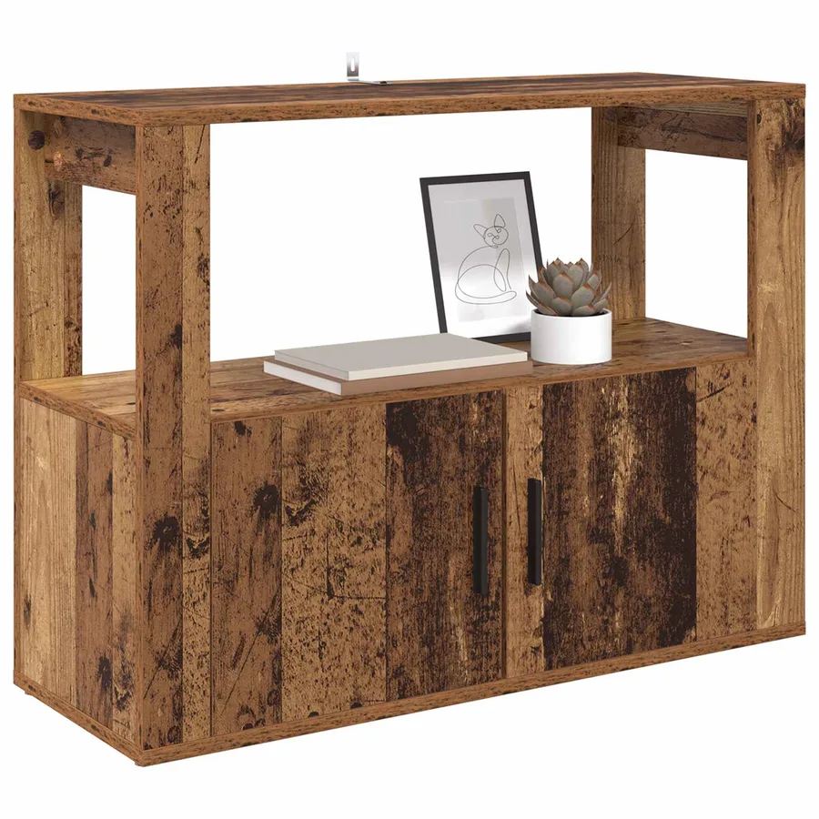 Buffet Bois ancien 80 x 30 x 60 cm Bois d'ingénierie - 3