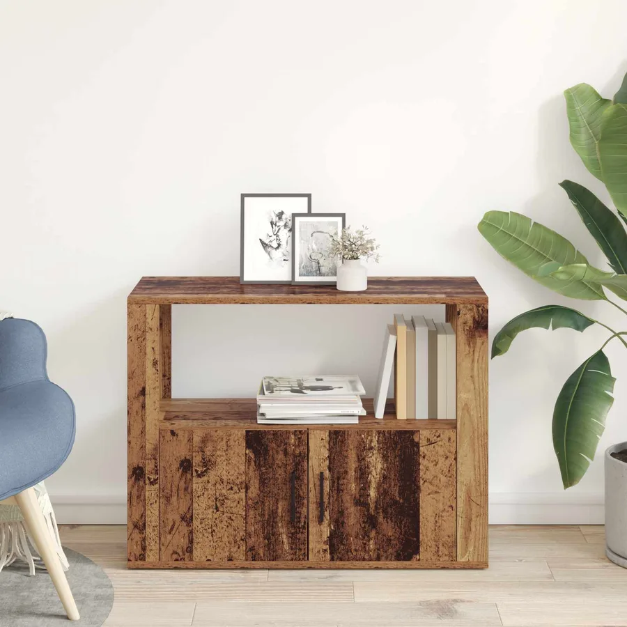 Buffet Bois ancien 80 x 30 x 60 cm Bois d'ingénierie - 4