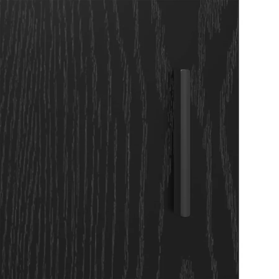 Buffet Chêne noir 80 x 30 x 60 cm Bois d'ingénierie - 8