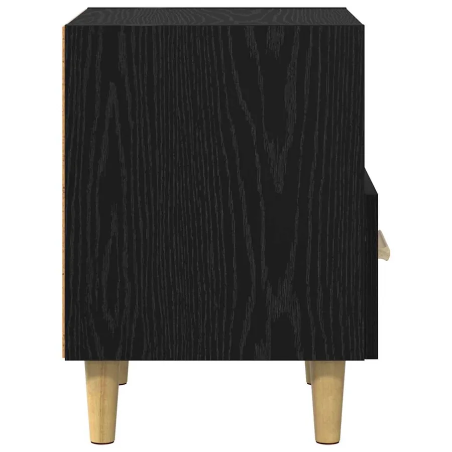 Cabinet de chevet Chêne noir 40 x 35 x 47 cm Bois d'ingénierie - 7