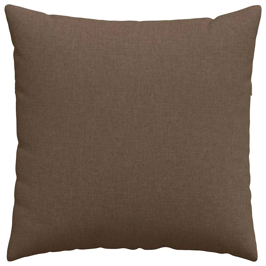 Coussins de canapé 2 pcs Marron 80 x 80 cm tissu - 6