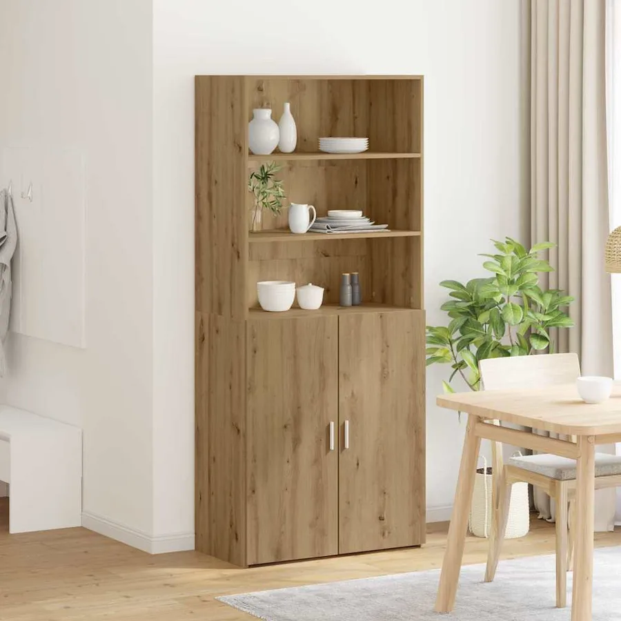 Haut Armoire Chêne artisanal 80 x 42,5 x 185 cm - 4