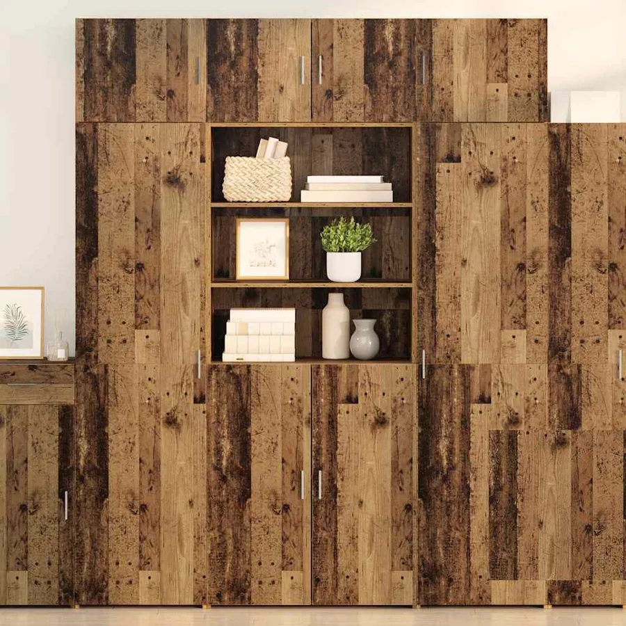 Armoire de rangement Bois Ancien 80 x 42,5 x 225 cm