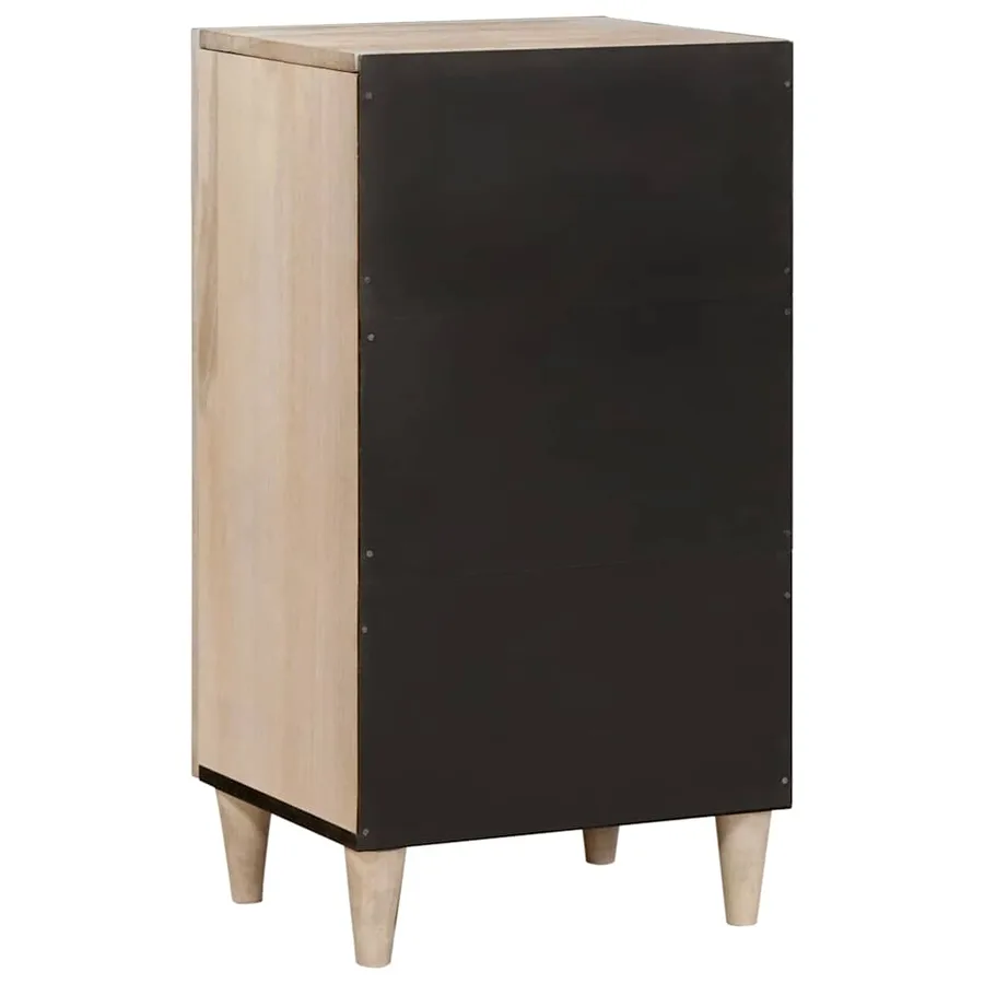 Buffet Blanc Blanchi 40 x 33 x 75 cm Bois de mangue massif - 5