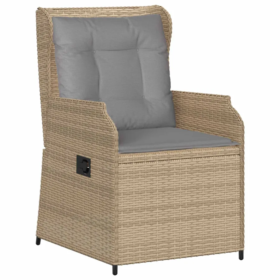 Banc de jardin 2 pcs Beige polyrotin - 4