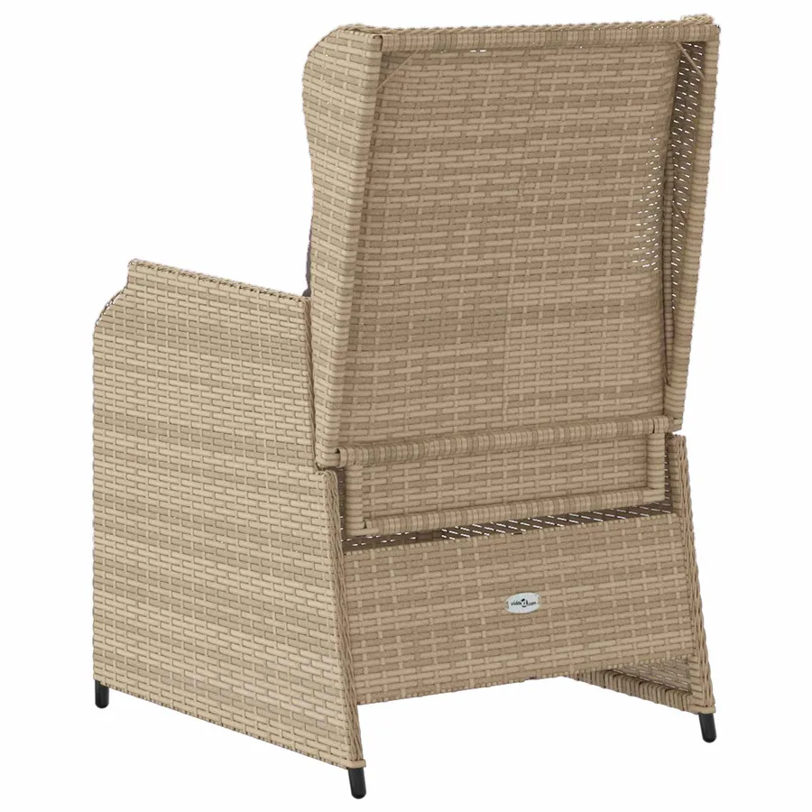 Banc de jardin 2 pcs Beige polyrotin - 7