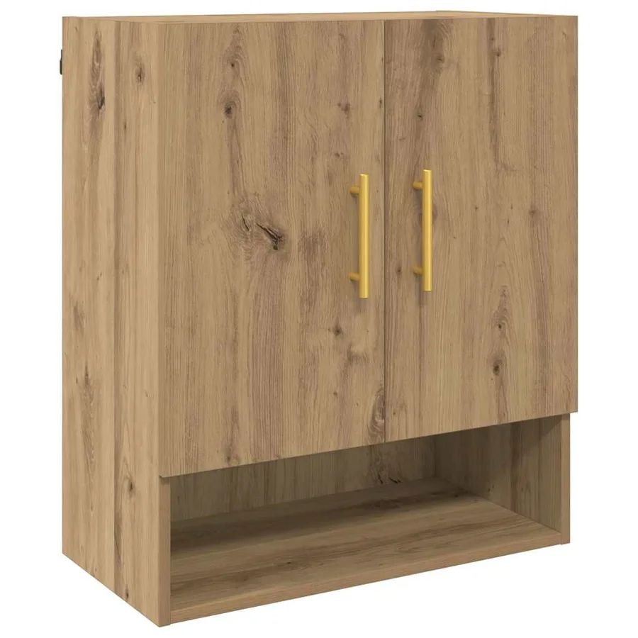 Meuble mural 60 x 31 x 70 cm Bois d'ingénierie chêne artisanal - 2