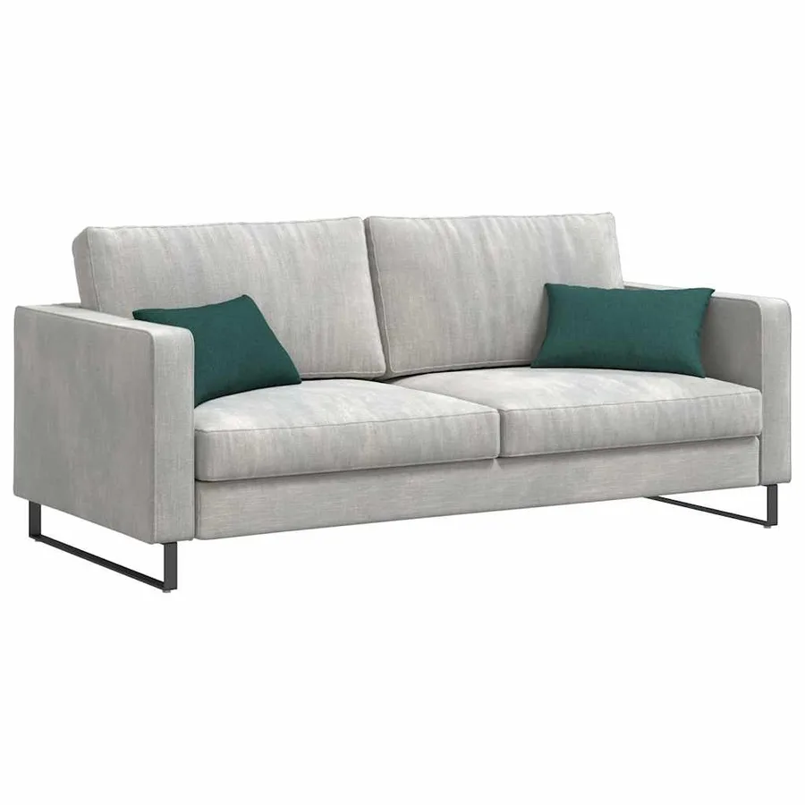 Coussins de canapé 2 pcs Vert foncé 50 x 30 cm tissu - 3