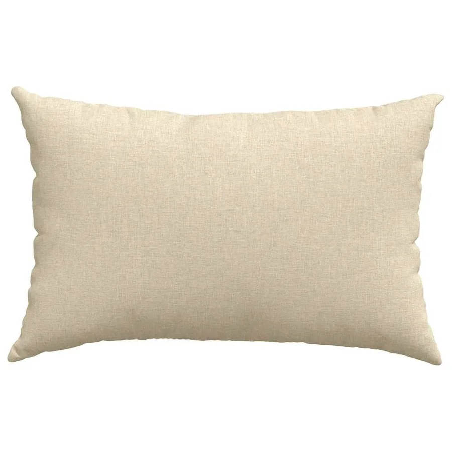 Coussins de canapé 2 pcs Crème 60 x 40 cm tissu - 6
