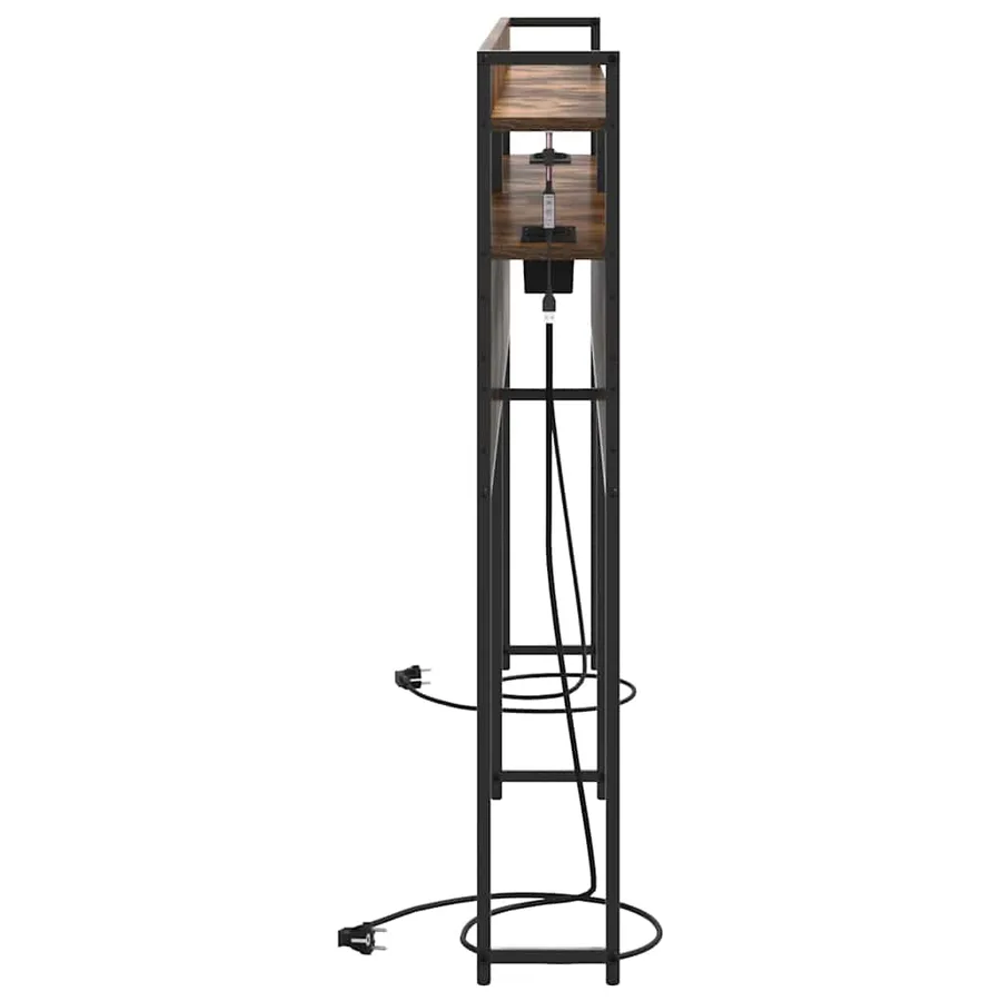 Tête de lit de rangement Chêne fumé Bois d'ingénierie - 7