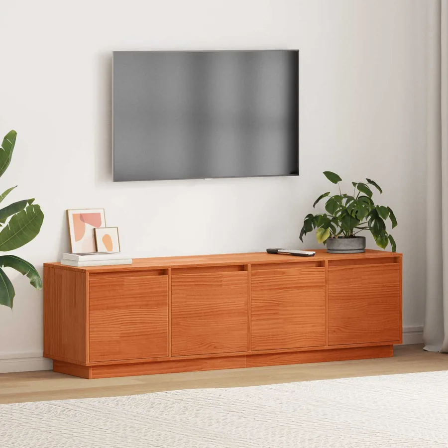 Meuble TV Marron 156 x 37 x 45 cm Bois d'ingénierie