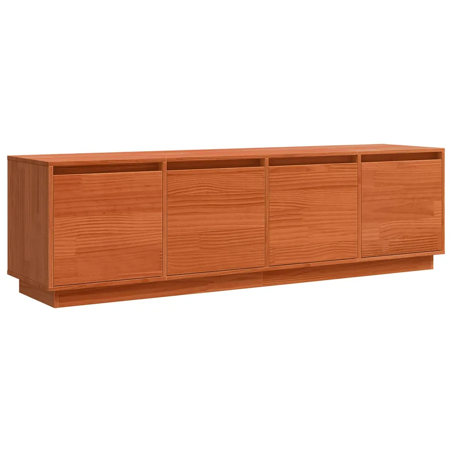 Meuble TV Marron 156 x 37 x 45 cm Bois d'ingénierie - 2