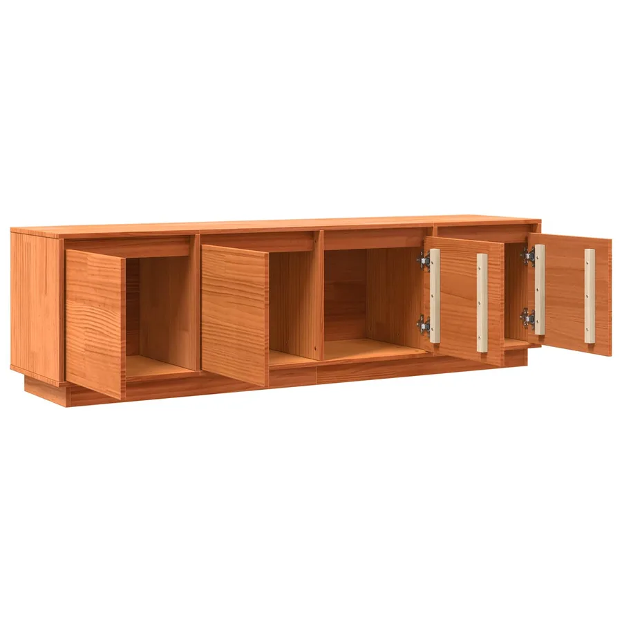 Meuble TV Marron 156 x 37 x 45 cm Bois d'ingénierie - 5