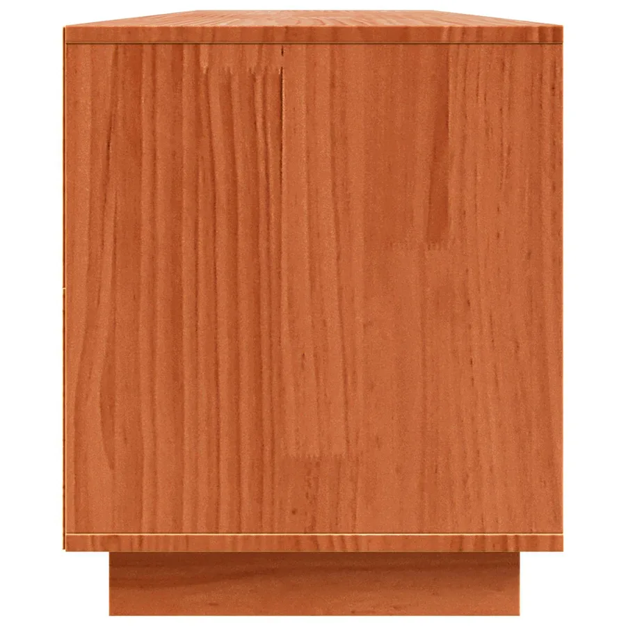 Meuble TV Marron 156 x 37 x 45 cm Bois d'ingénierie - 7