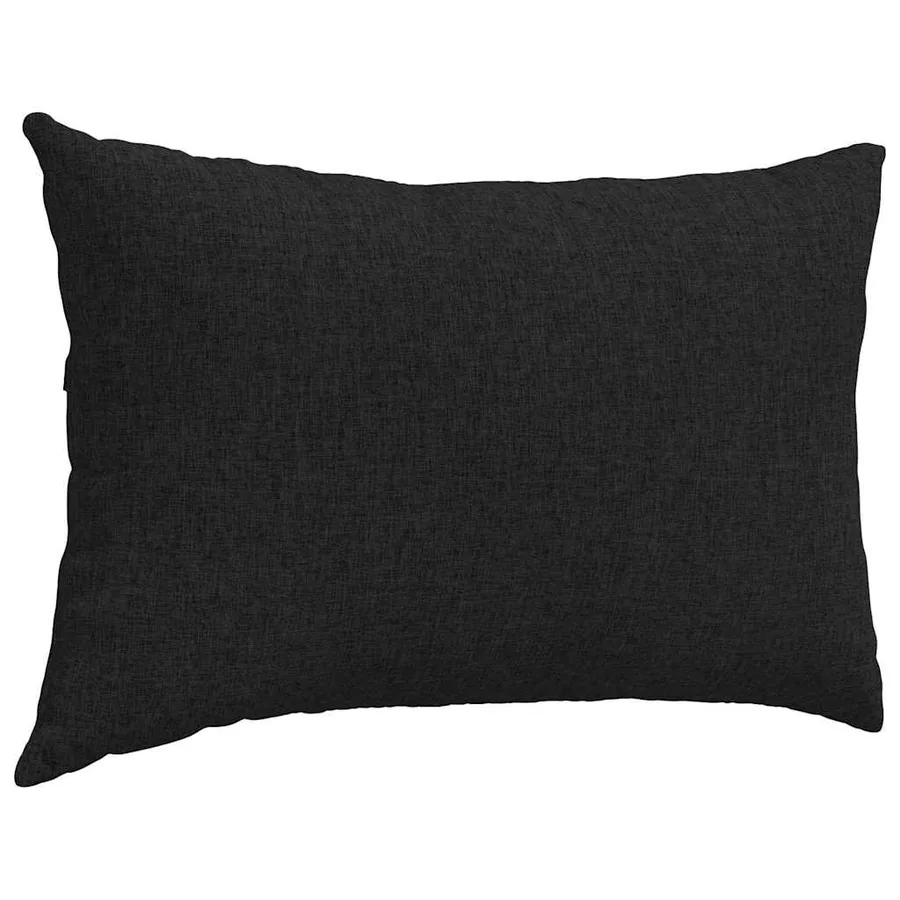 Coussins de canapé 2 pcs Noir 60 x 40 cm tissu - 5