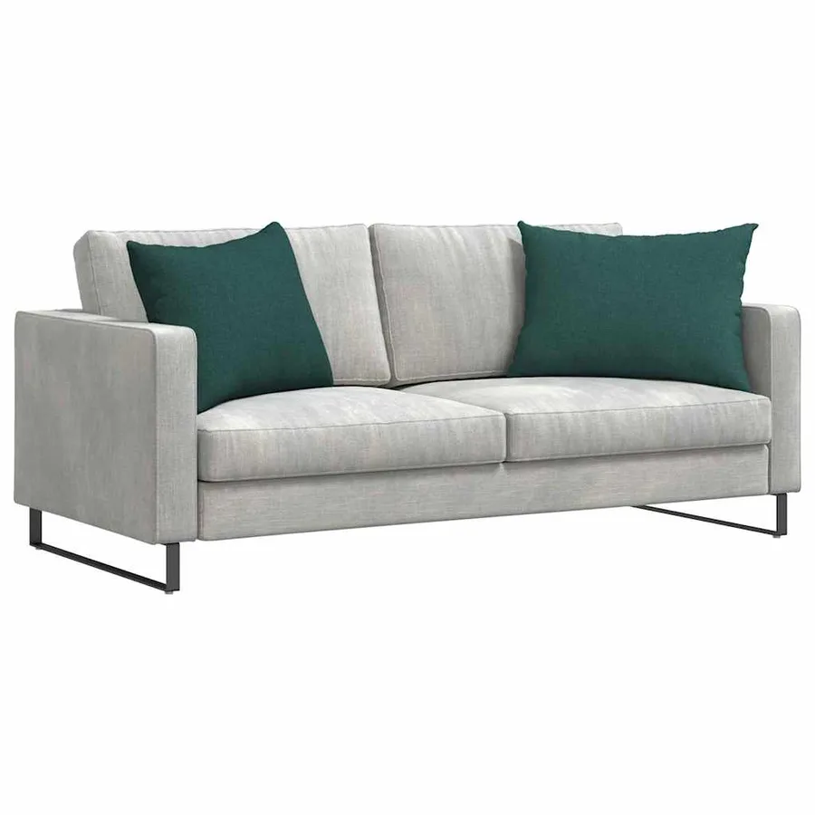 Coussins de canapé 2 pcs Vert foncé 70 x 50 cm tissu - 3