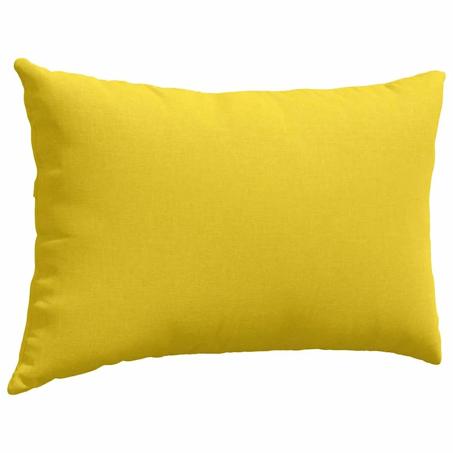 Coussins de canapé 2 pcs Jaune clair 60 x 40 cm tissu - 5