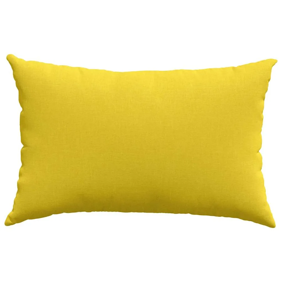 Coussins de canapé 2 pcs Jaune clair 60 x 40 cm tissu - 6