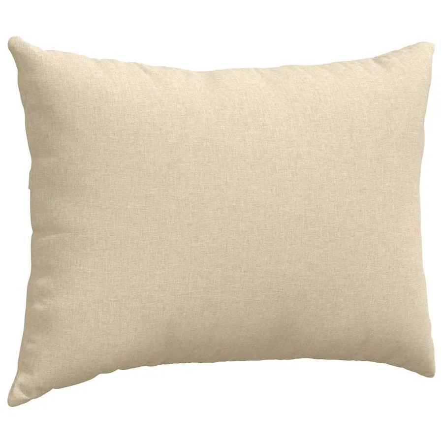 Coussins de canapé 2 pcs Crème 70 x 50 cm tissu - 5