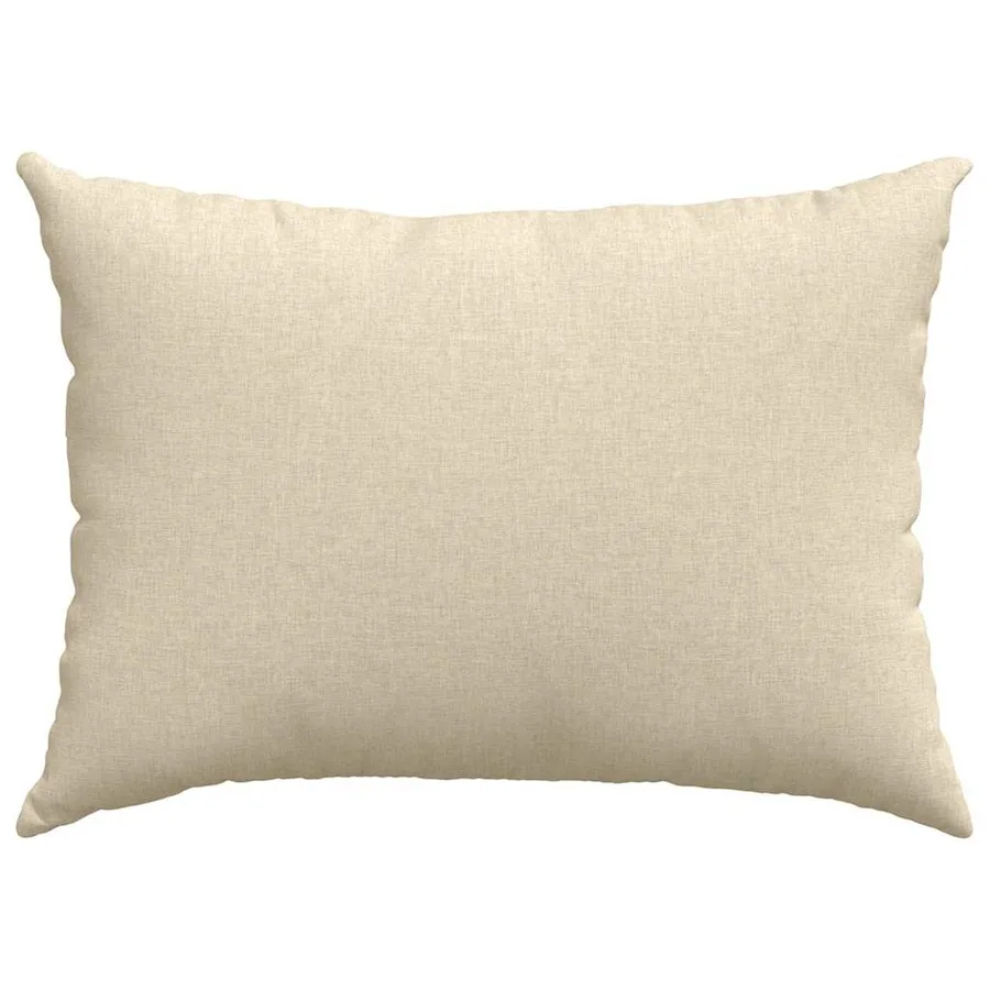 Coussins de canapé 2 pcs Crème 70 x 50 cm tissu - 6
