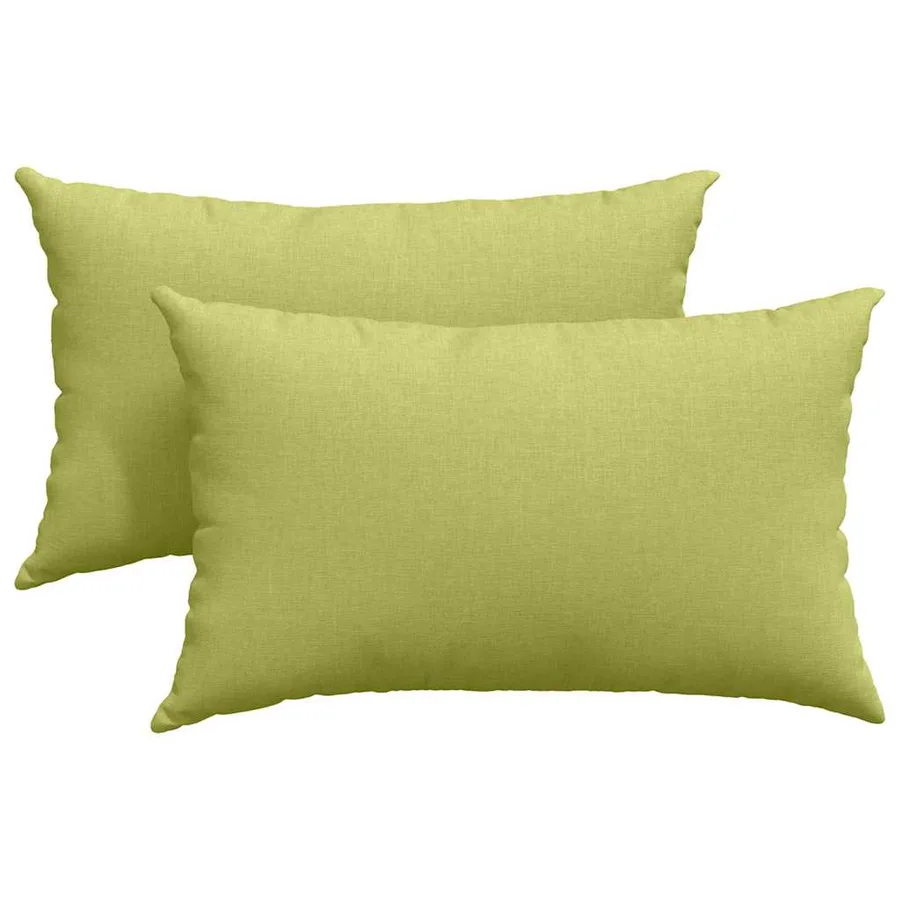 Coussins de canapé 2 pcs Vert clair 50 x 30 cm tissu - 2