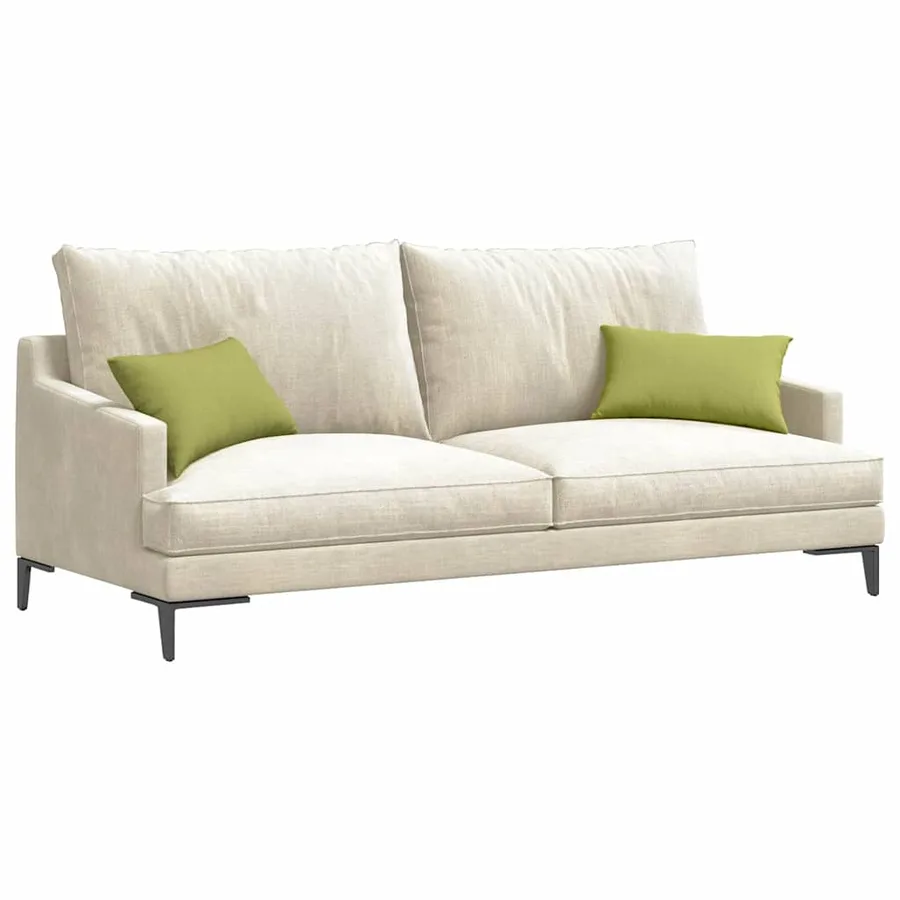Coussins de canapé 2 pcs Vert clair 50 x 30 cm tissu - 3