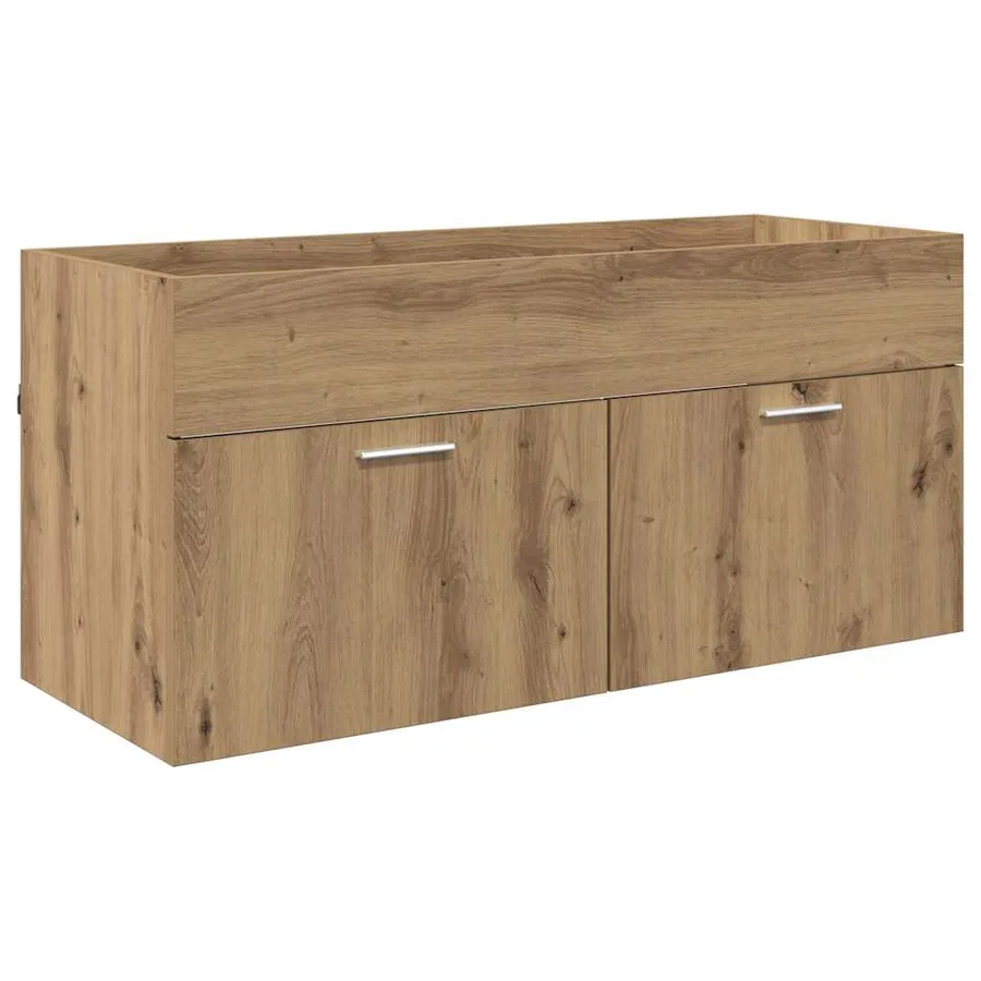 Armoire d'évier Chêne artisanal Bois d'ingénierie - 2