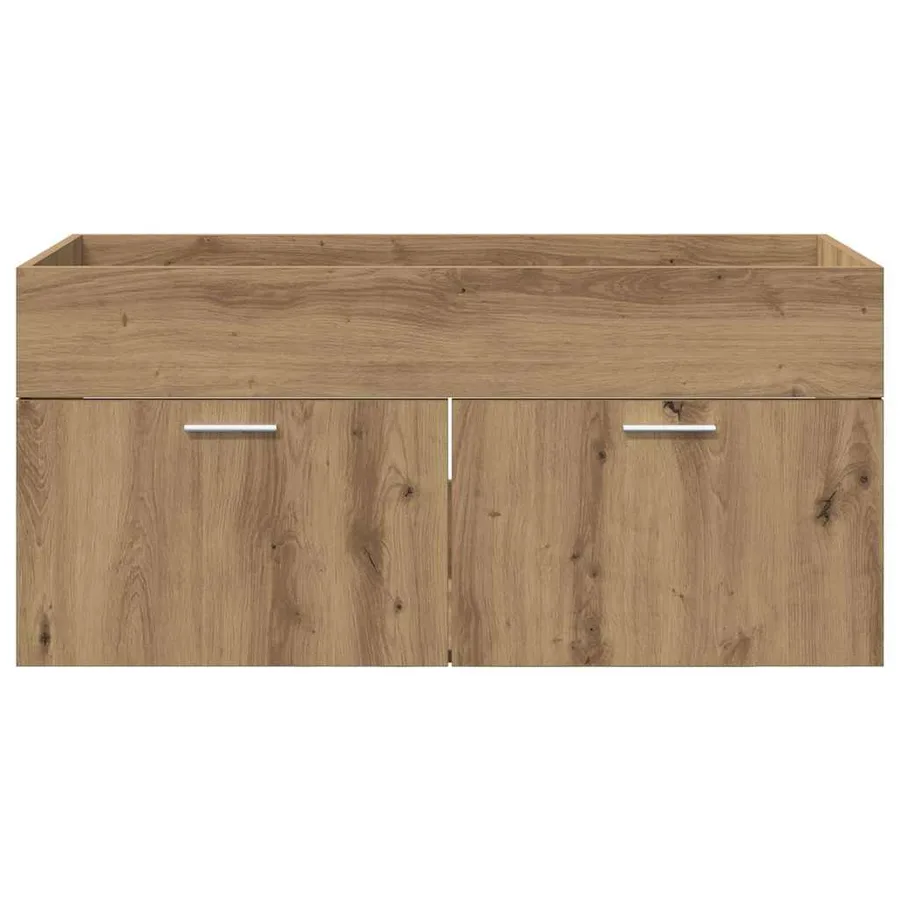 Armoire d'évier Chêne artisanal Bois d'ingénierie - 6