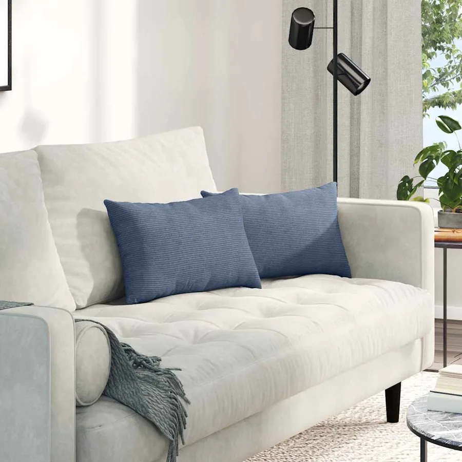 Coussins de canapé 2 pcs Bleu 50 x 30 cm